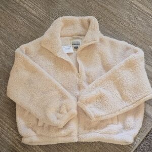 American Eagle Sherpa Seriously Huggable Full Zip Sweater Jacket